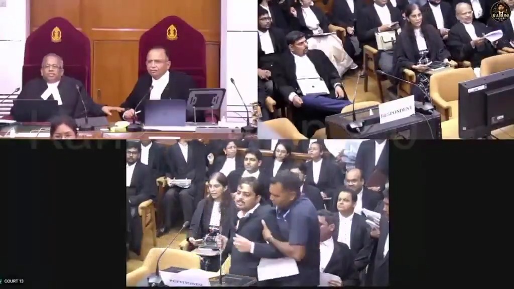 Petitioner sparks courtroom chaos by throwing papers at Supreme Court judges. (2)